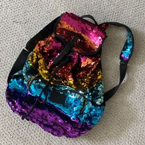 PINK rainbow backpack